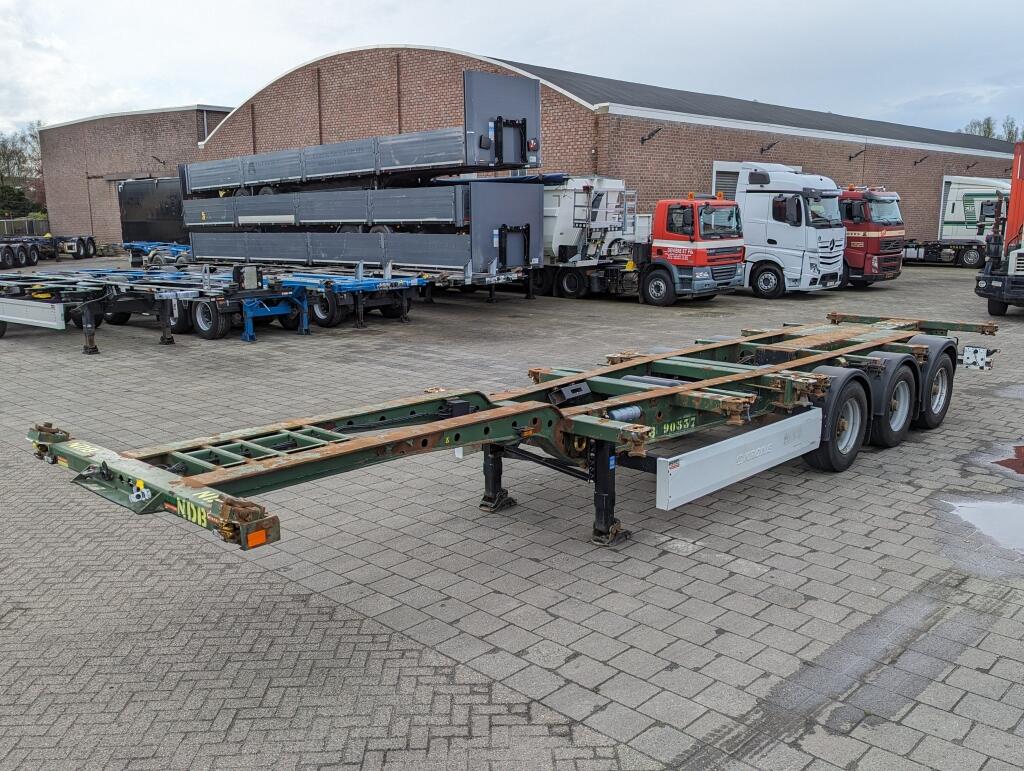Krone SD 27 3-Assen BPW RearSlider - DrumBrakes - 5280kg - 07/2024APK (O1779) | Trailers | Containertransport