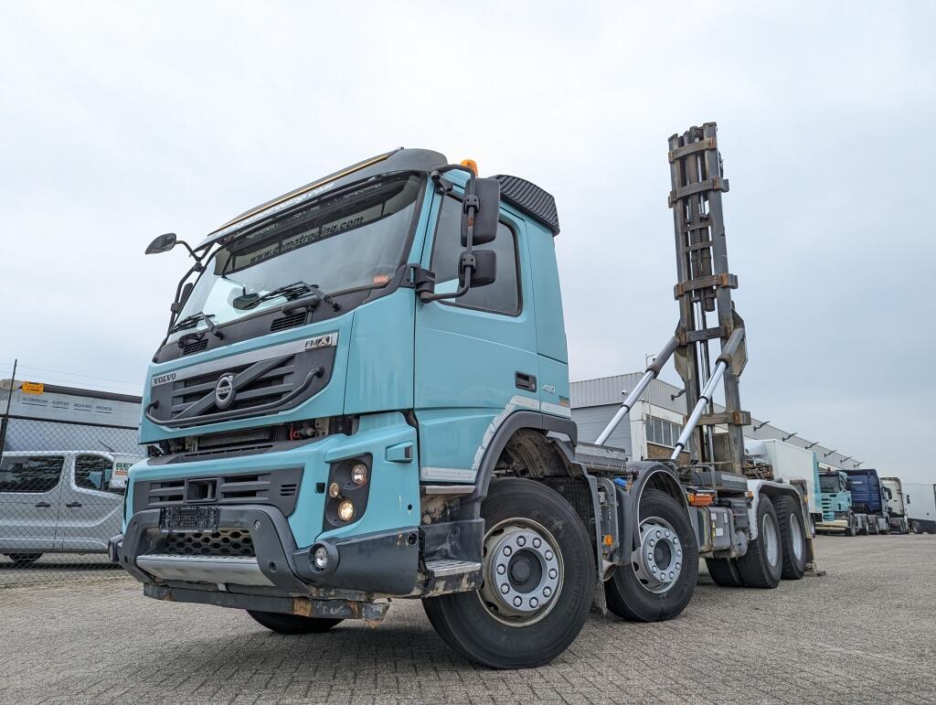 Volvo FMX410 8x4 /4 Daycab Euro5 - Hooklift 25T - CementSilo - Radiographic - Hydr. Support Legs - HubReduction | Trucks | Haakarmsysteem
