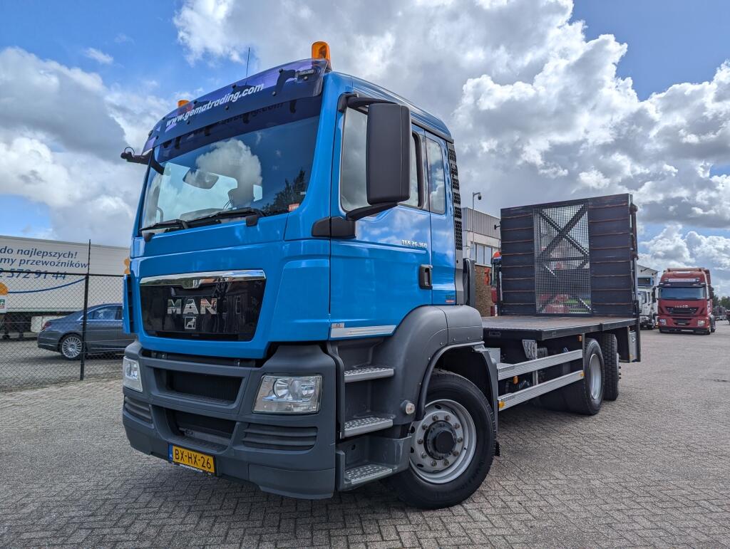 MAN TGS 26.360 6X4H-2 BL HydroDrive - Oprijwagen - Hydr. Ramp 4.2M - NewLike 24.000KM! | Vrachtwagens | Open laadbak