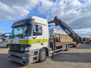 Mercedes-Benz Actros 1831 Sleepcab Euro2 MKG HLK80 3360KG - Air Suspension - Loading Ramp  (V796)