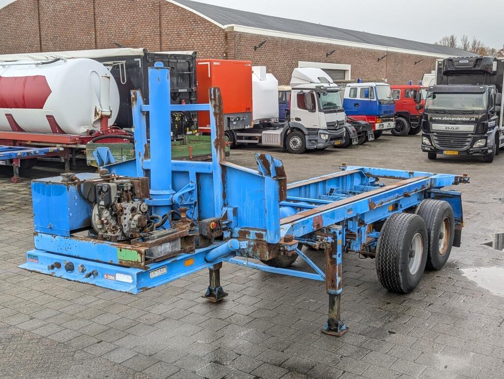 Renders ROC 12-20CK 2-Assen BPW 20FT Kiepchassis - Hatz Dieselmotor - Trommelremmen - Luchtvering  (O2086) | Trailers | Containertransport