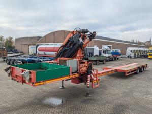 Faymonville VAL 1 2-Assige Uitschuifbare 5m Semi-Dieplader Palfinger PK52000CH2 V1 + Deutz PowerPack  (O974)