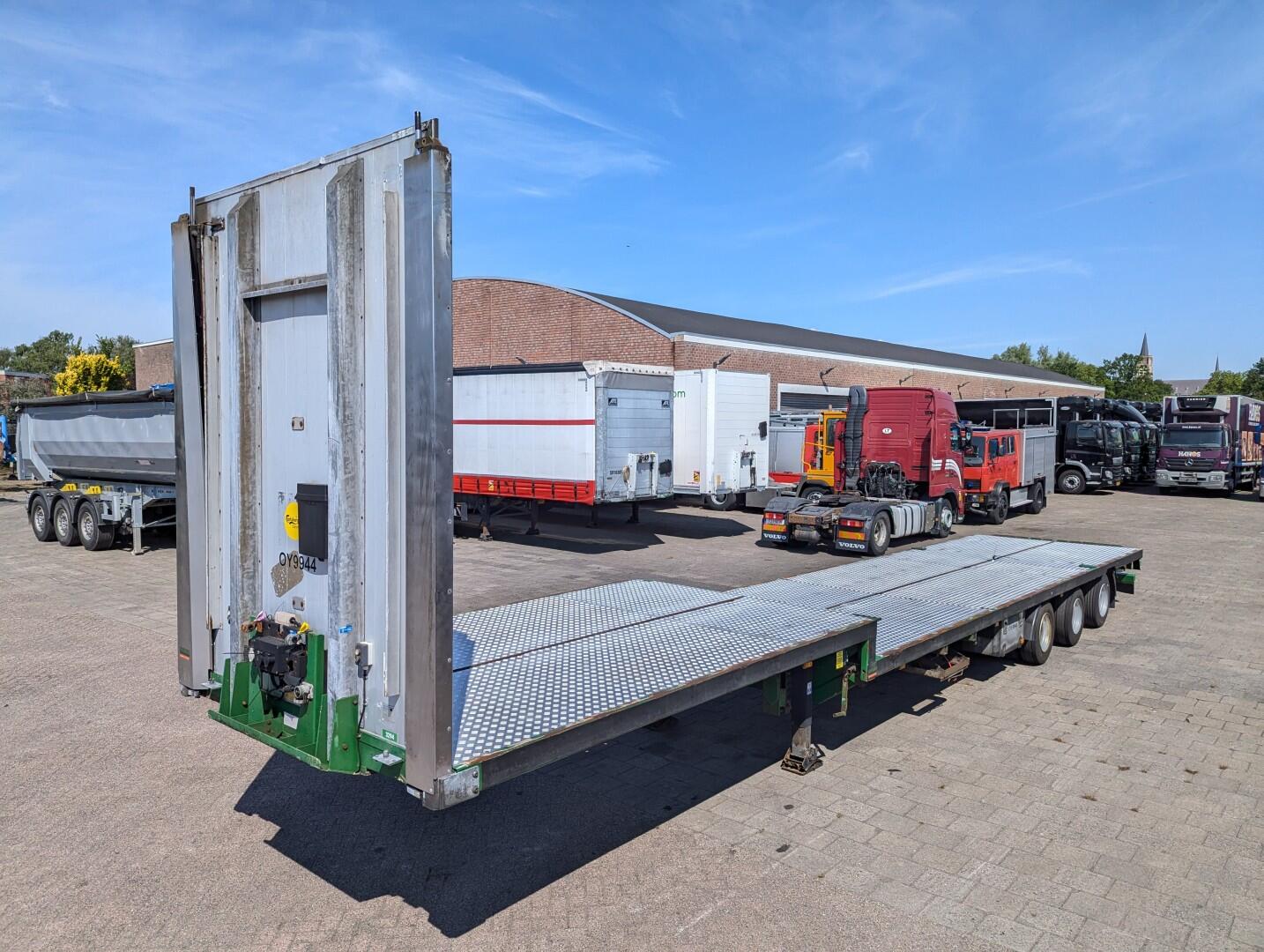 Pacton SXD3 3-Assen - Semi Dieplader - Hydr. Steunpoten - Traanplaat vloer - 3e as naloop gestuurd | Trailers | Dieplader