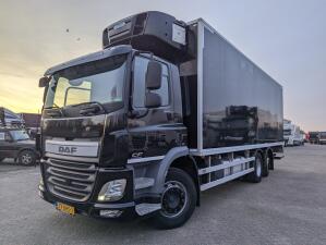 DAF CF 280 FAN 6x2/4 DagCab Euro6 - Koel-VriesBak 7.9m + Carrier Supra 1150MT + Laadklep 2000kg - 10/2025APK