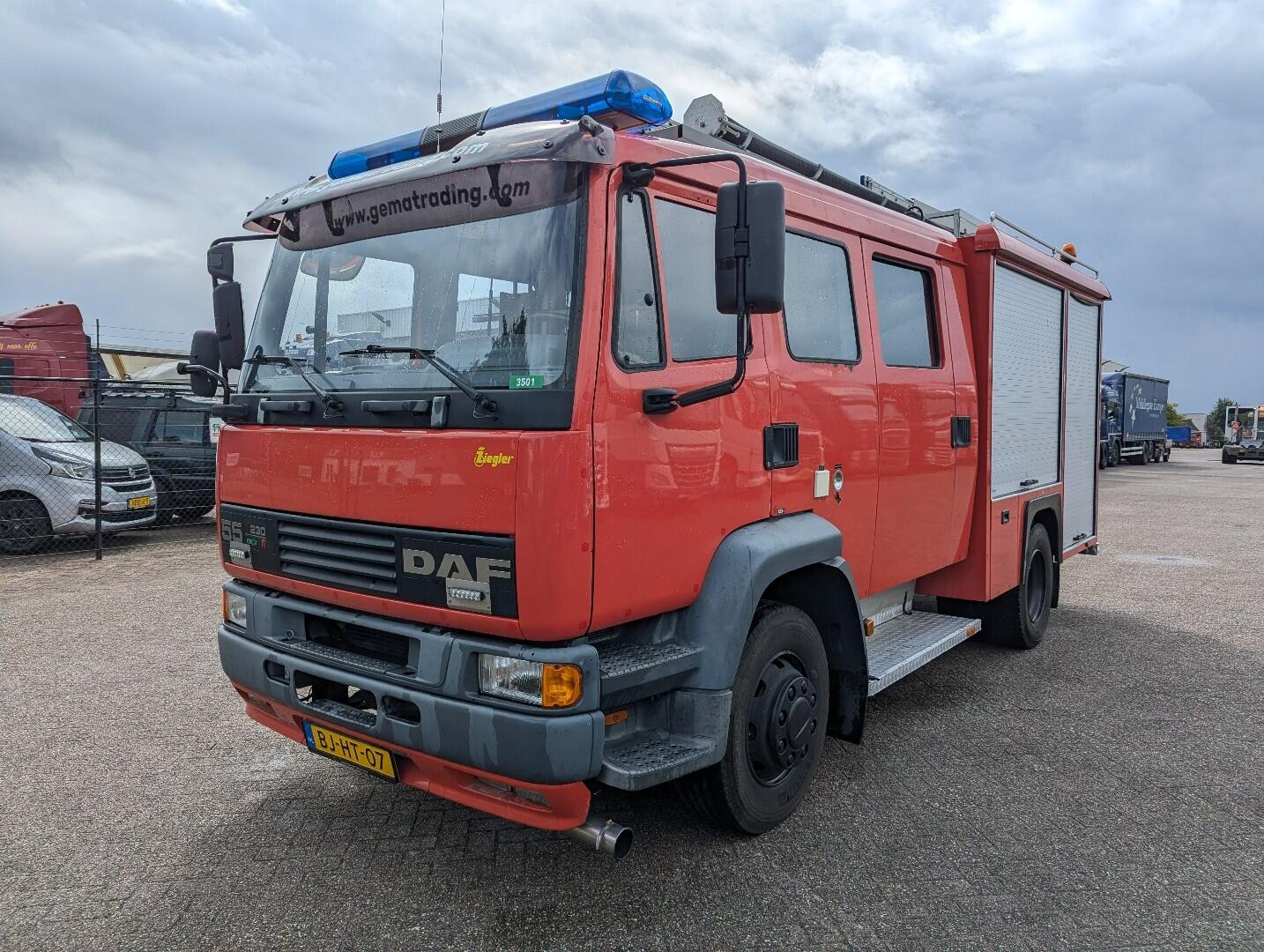 DAF 55.230 4x2 Euro2 Ziegler TS7 LD2800 HD265 T1500Liters - 7 persons | Trucks | Brandweerwagen
