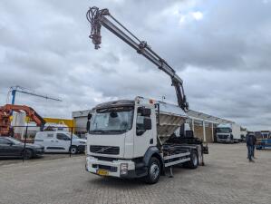 Volvo FL240 4x2 Daycab Euro5 - 2 Side Tipper + Crane Hiab 088ES-3 HIDUO - RadioControlled - 39.900KM! - 11/2025APK