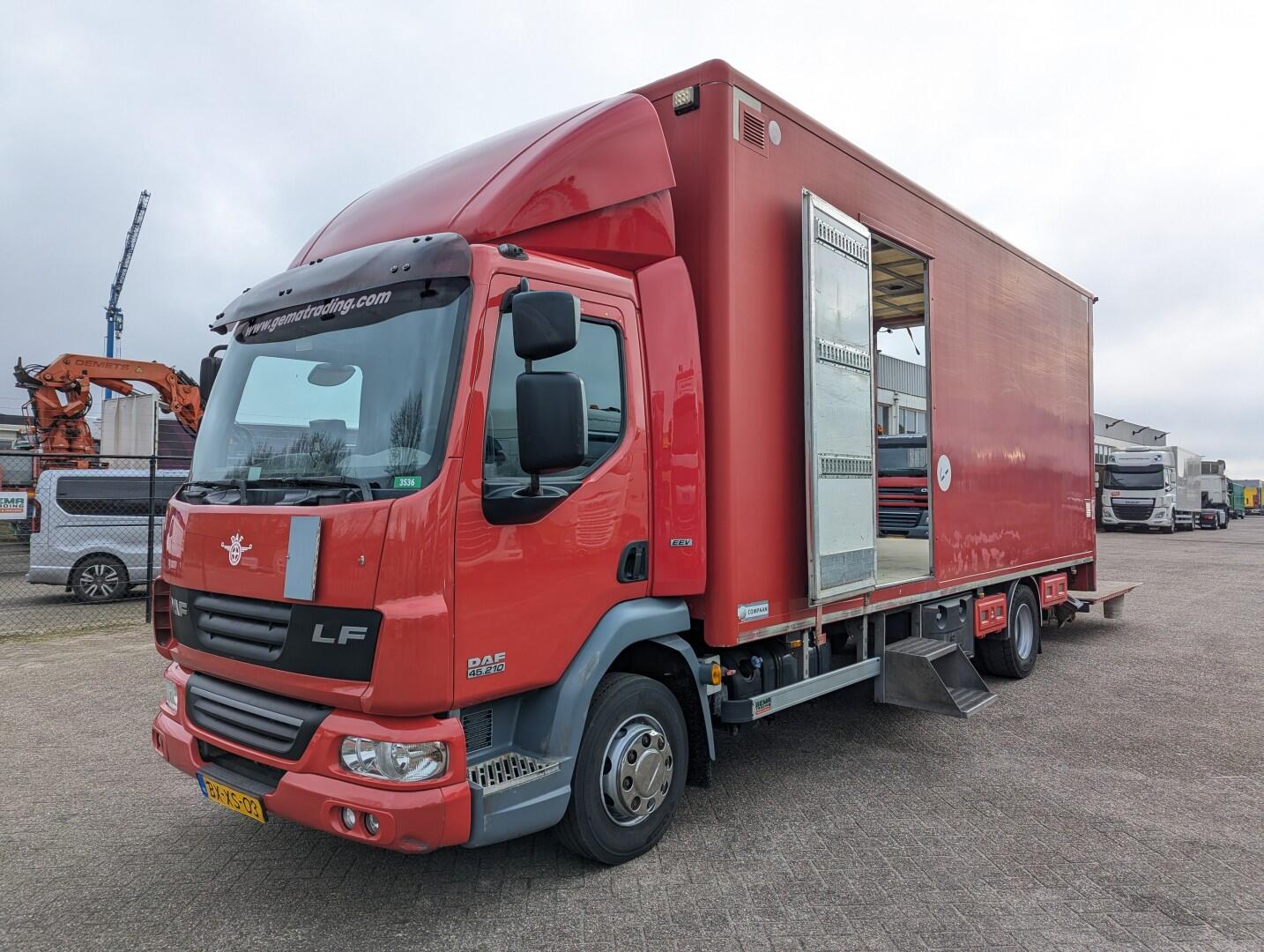 DAF FA LF45.210 4x2 Daycab Euro5 EEV - Closed Box 6.6M - Side Doors - Weighing System - Tail Lift 1500KG | Trucks | Gesloten bak