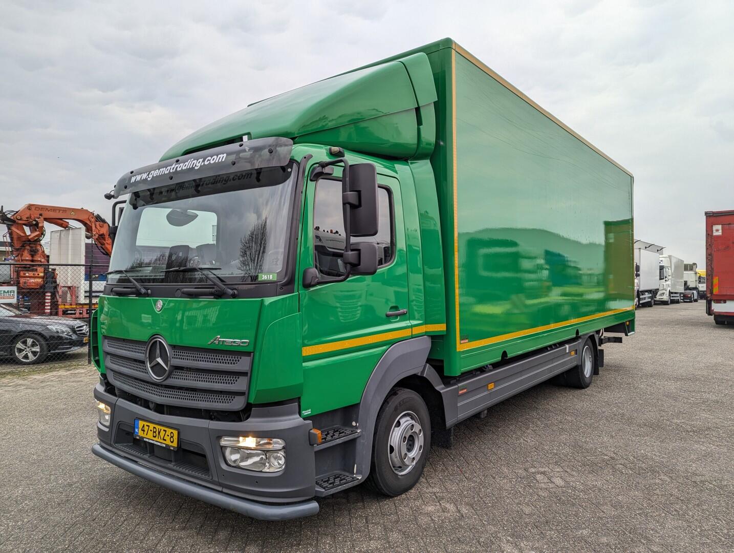 Mercedes-Benz Atego 1018 4x2 Day cab Euro 6 - Closed box 7M - Tail lift 1500 KG - Side door - 07/2025APK | Trucks | Gesloten bak