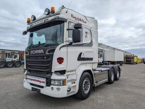 Scania R730 6x4 Highline Euro6 - V8 - Retarder - Stainless steel box - Sliding fifth wheel
