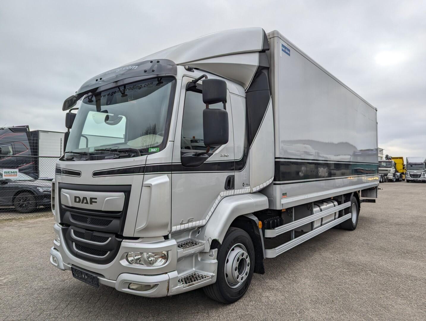 DAF LF 230 FA 4x2 Daycab Euro6 - 6cil - Closed box 7.2m + Tail lift 1500kg - Navi - 05/2025APK | Trucks | Gesloten bak