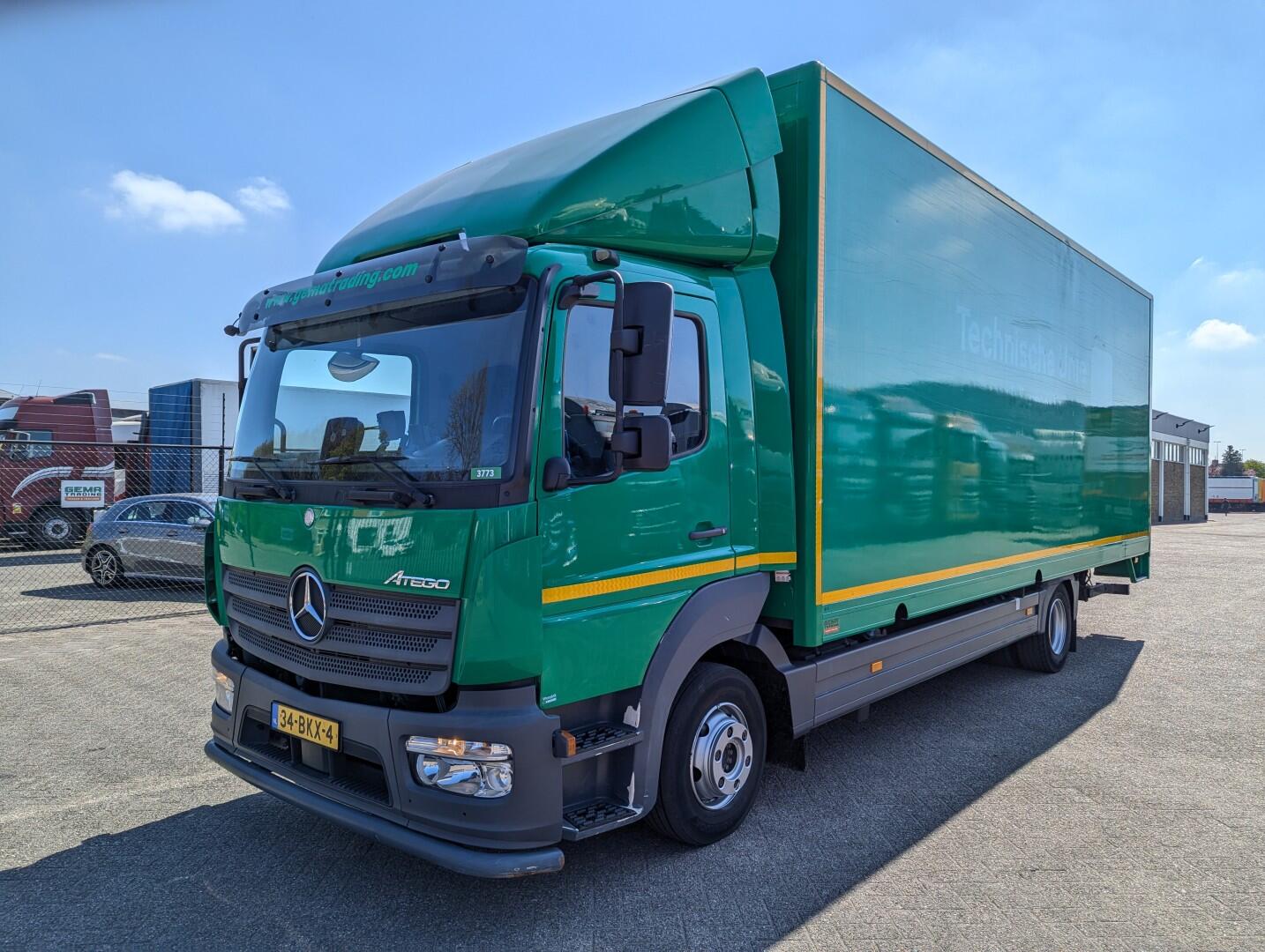 Mercedes-Benz Atego 1018 4x2 Day Cab Euro 6 - Closed Body 7.13M - Tail Lift 1500 KG - Side Door | Trucks | Gesloten bak
