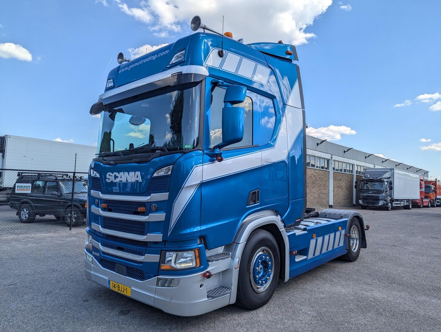 Scania R410 4x2 Highline Euro6C - PTO - Hydrauliek -  Dubbele Tanks - Luchthoorns - 03/2026APK | Trekkers | Standaard trekker