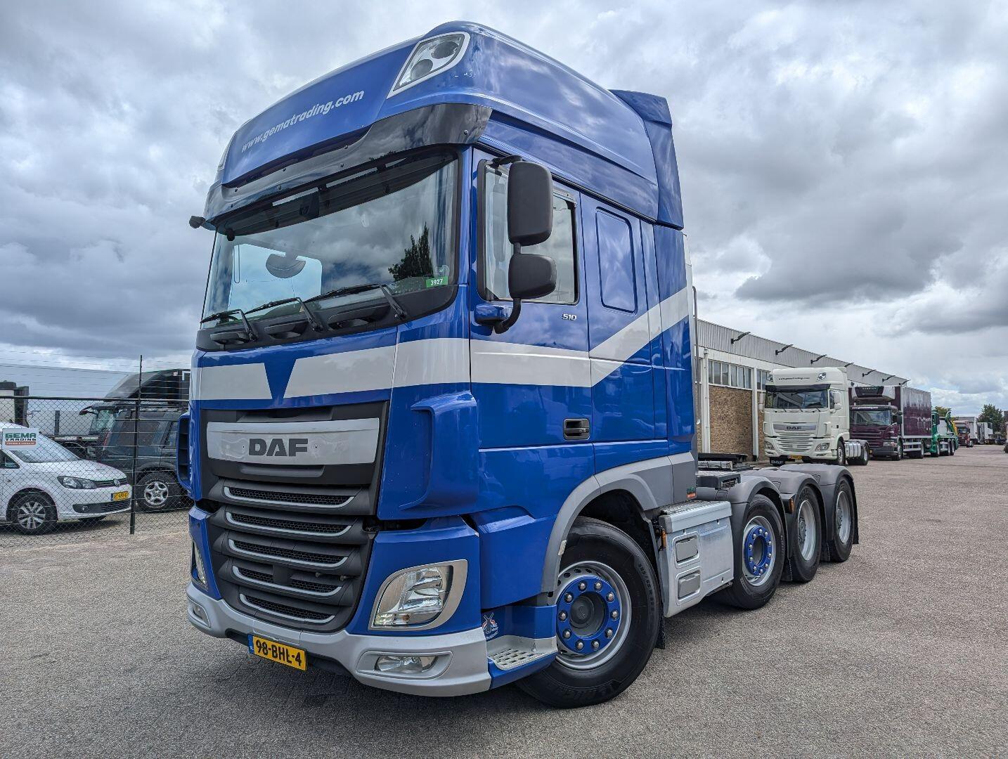 DAF XF 510 FTM 8x4/4 Superspacecab Euro6A - Retarder - 130T - Naafreductie - Schuifschotel - Standairco - 07/2025APK | Trekkers | Zware last