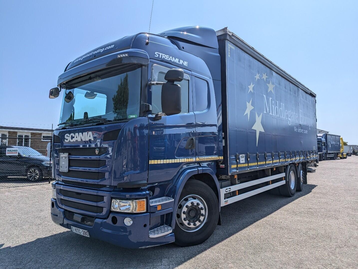 Scania G360 6x2/4 Streamline Euro6 - Retarder - Sliding tarpaulin 8.2M + Tail lift 1500kg - Smart Tacho V2 | Trucks | Schuifzeil
