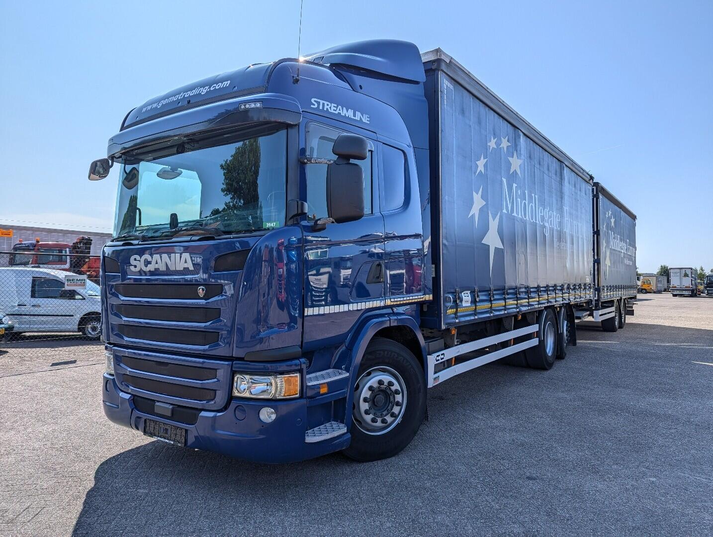 Scania G410 6x2/4 Streamline Euro6 - Retarder + Van Hool 2-Assige Aanhanger - SchuifzeilenCombi - SmartTachoV2 | Vrachtwagens | Volumetransport