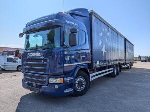 Scania G410 6x2/4 Streamline Euro6 - Retarder + Van Hool 2-Assige Aanhanger - SchuifzeilenCombi - SmartTachoV2