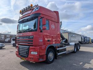 DAF FAS XF105.460 6x2 SuperSpaceCab Euro5 - VDL Hooklift System 20T - Double Catch - LiftAxle - 11/2025 MOT