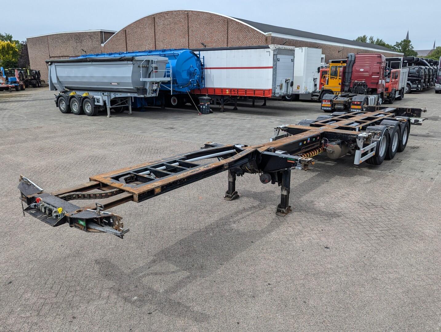 Pacton T3-010 3-Assen SAF - MULTI - Trommelremmen - LiftAs - 3x Uitschuifbaar | Trailers | Containertransport