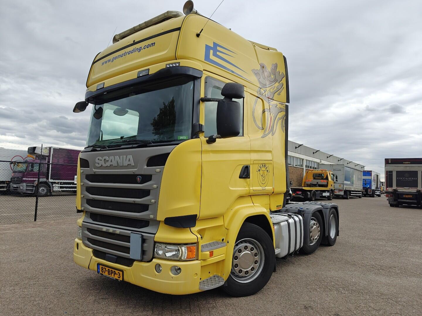 Scania R490 6x2/4 Topline Euro6C - Retarder - Hydrauliek - Standairco - Schuifschotel - Navi | Trekkers | Standaard trekker
