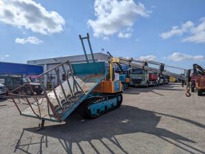 Yanmar YFW45R Tracked Dumper / Tool Carrier Tipper + Atlas TC33C-A29 (CY2014) Crane