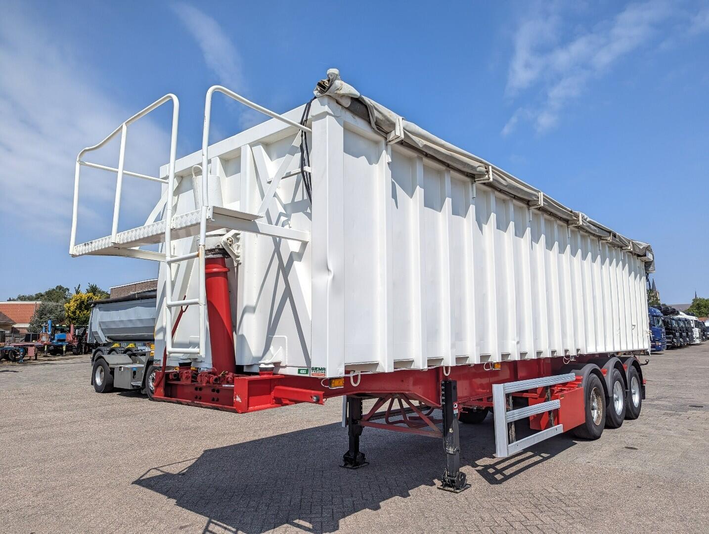 OVA 38OK911 3-Assen - Kipper 46m³ - Staal/Alu - Trommelremmen - Naloop As - 12/2025 APK | Trailers | Kipper