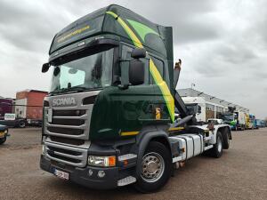 Scania R450 6x2/4 Topline Euro6A - Retarder - HaakarmSysteem Marrel 26T - Standairco - LiftAs - Vangmuil - Dubbele Tanks
