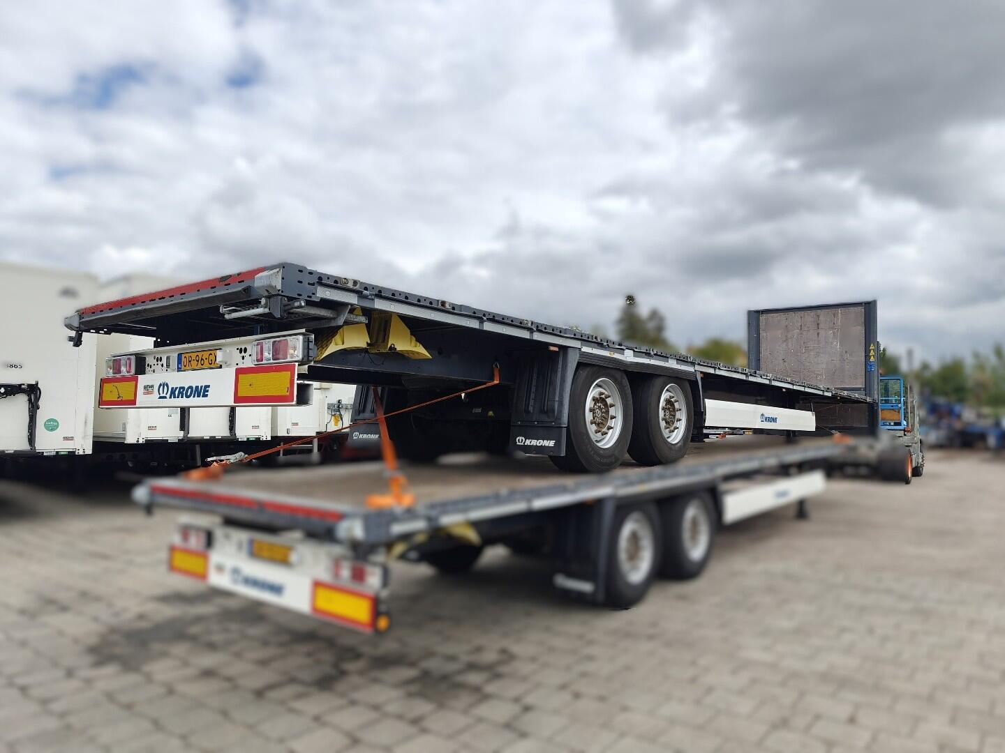 Krone SZ 2-Assen Krone - LiftAs - Schijfremmen - Open laadbak - Rongpotten - Prijs Per Stuk | Trailers | Platte bak