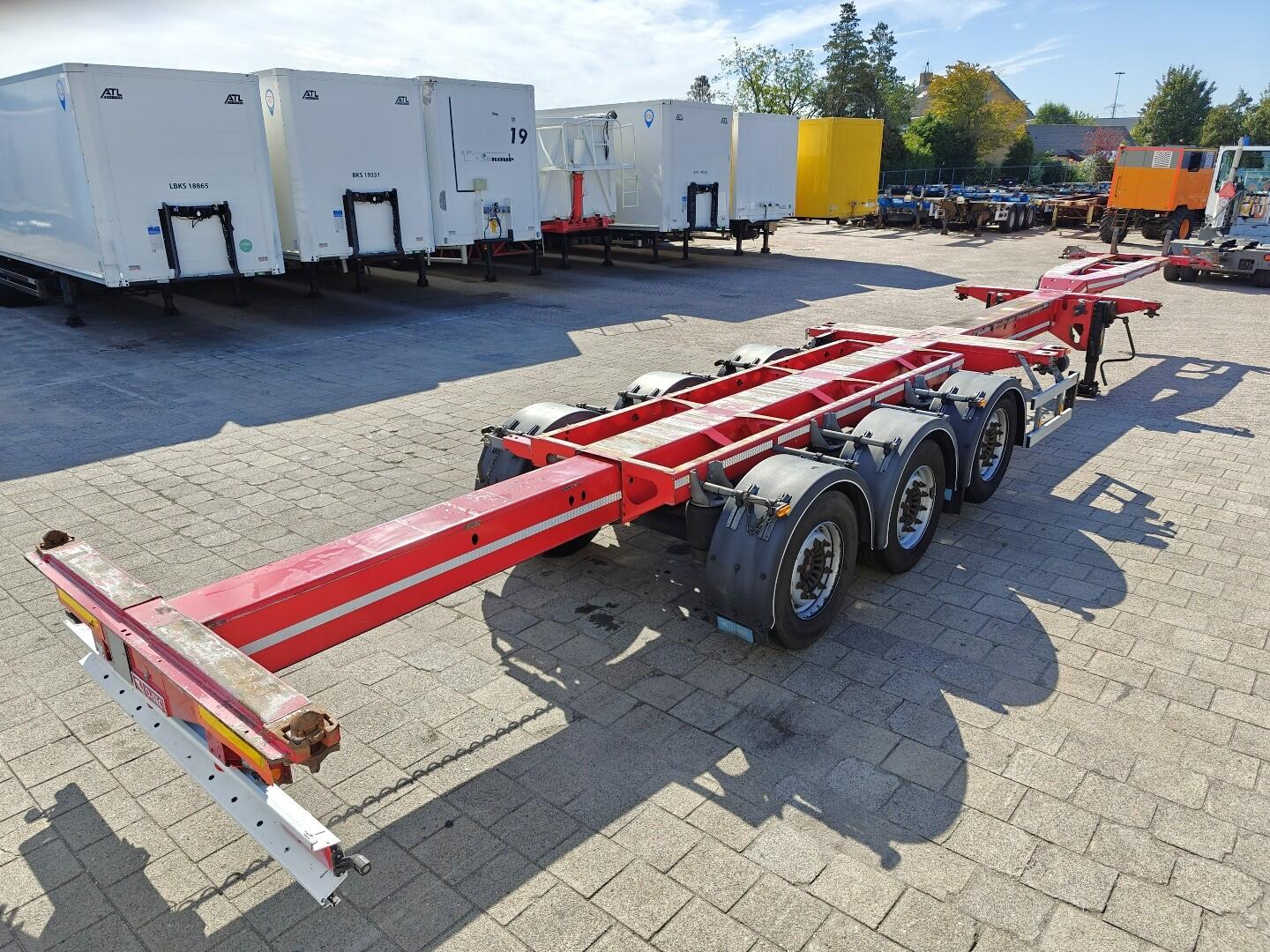 D-Tec FLEXITRAILER 3-Assen SAF - MULTI - Schijfremmen - LiftAs - Alle Aansluitingen - 04/2026 APK | Trailers | Containertransport