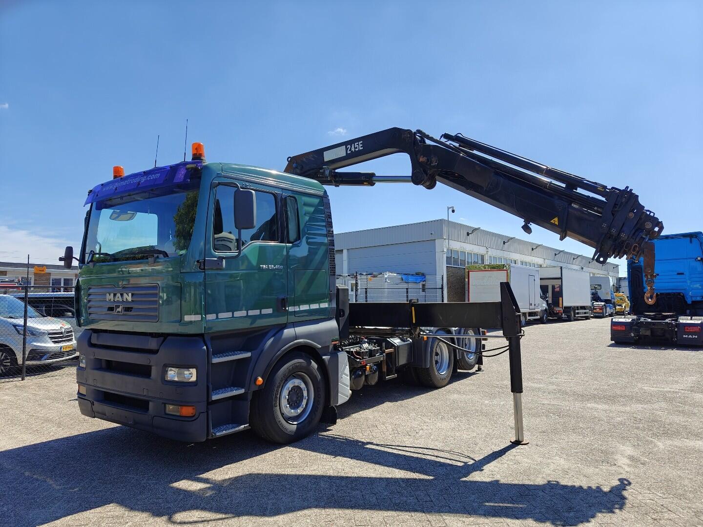 MAN TGA 28.460 6x2 XL Euro3 - Retarder - Hiab 245E - 7300KG - RadioGrafisch - Handgeschakeld - LiftAs | Trekkers | Standaard trekker