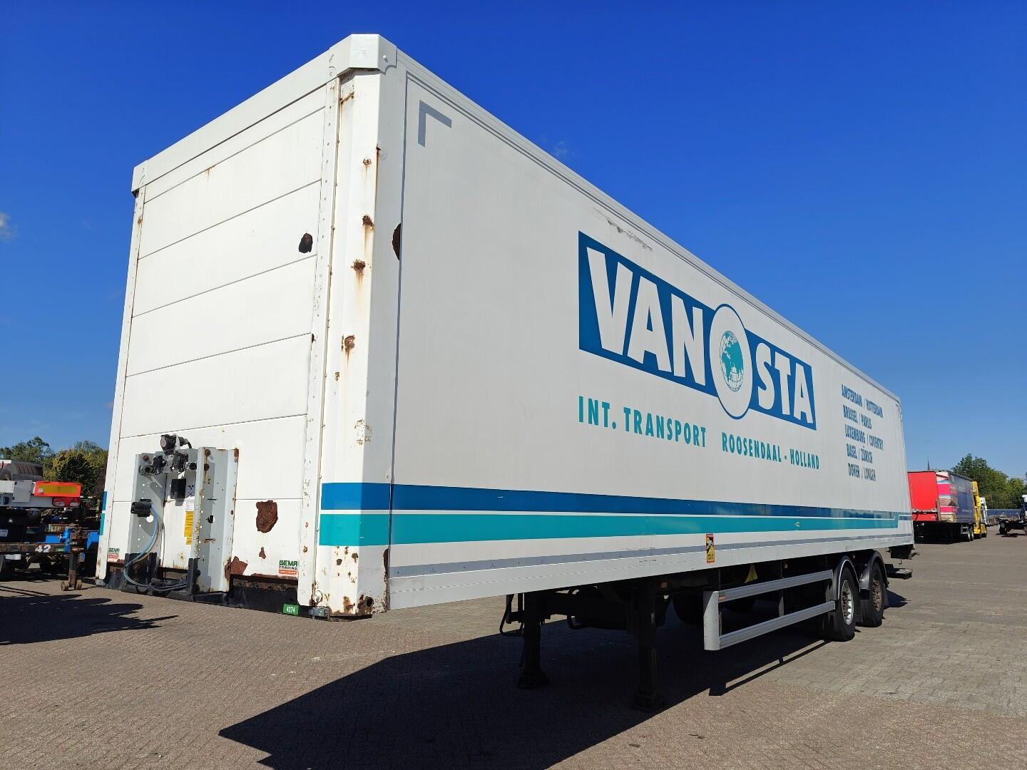 System Trailers GS PRS 18 2-Assen SAF - LiftAs en StuurAs -  Schijfremmen - Gesloten Opbouw - Laadklep 2000KG | Trailers | Gesloten bak