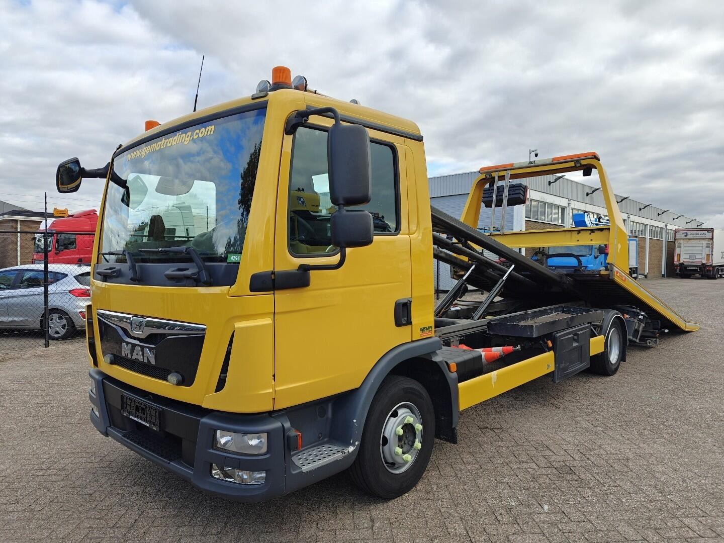 MAN TGL 12.250 4x2 Dagcabine (3 pl) Euro6B - Jige Simplex 5T + Lier 3.5T + Bril 3000kg - 06/2026 APK | Vrachtwagens | Bergingswagen