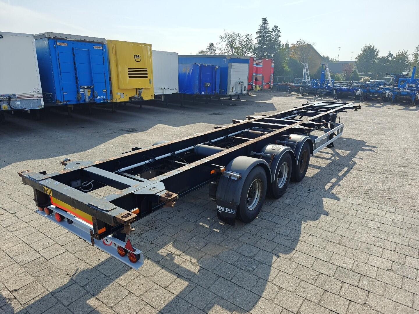 DESOT OPP 3AT 38 78136 3-Assen ROR - Trommelremmen - 20FT 2x20FT 30FT 40FT - 4900KG - Vlak | Trailers | Containertransport