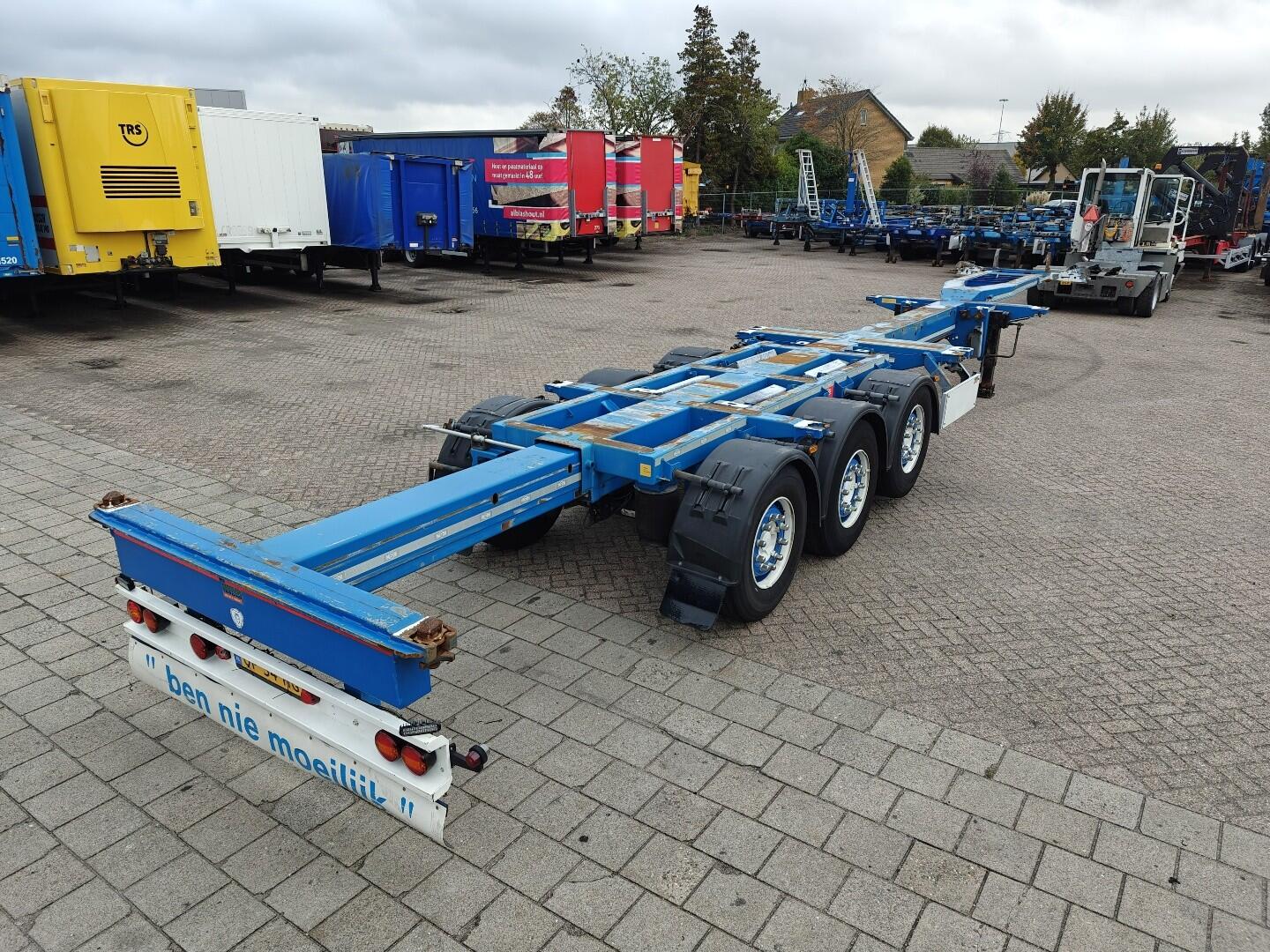 Pacton TXC343 3-Assen Valx - MULTI - Schijfremmen - LiftAs - 3x Uitschuifbaar | Trailers | Containertransport