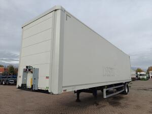 System Tailer GSTFS 10 1-As SAF - CITY - StuurAs - Gesloten opbouw 11.10m + Laadklep 2500KG - Accubak