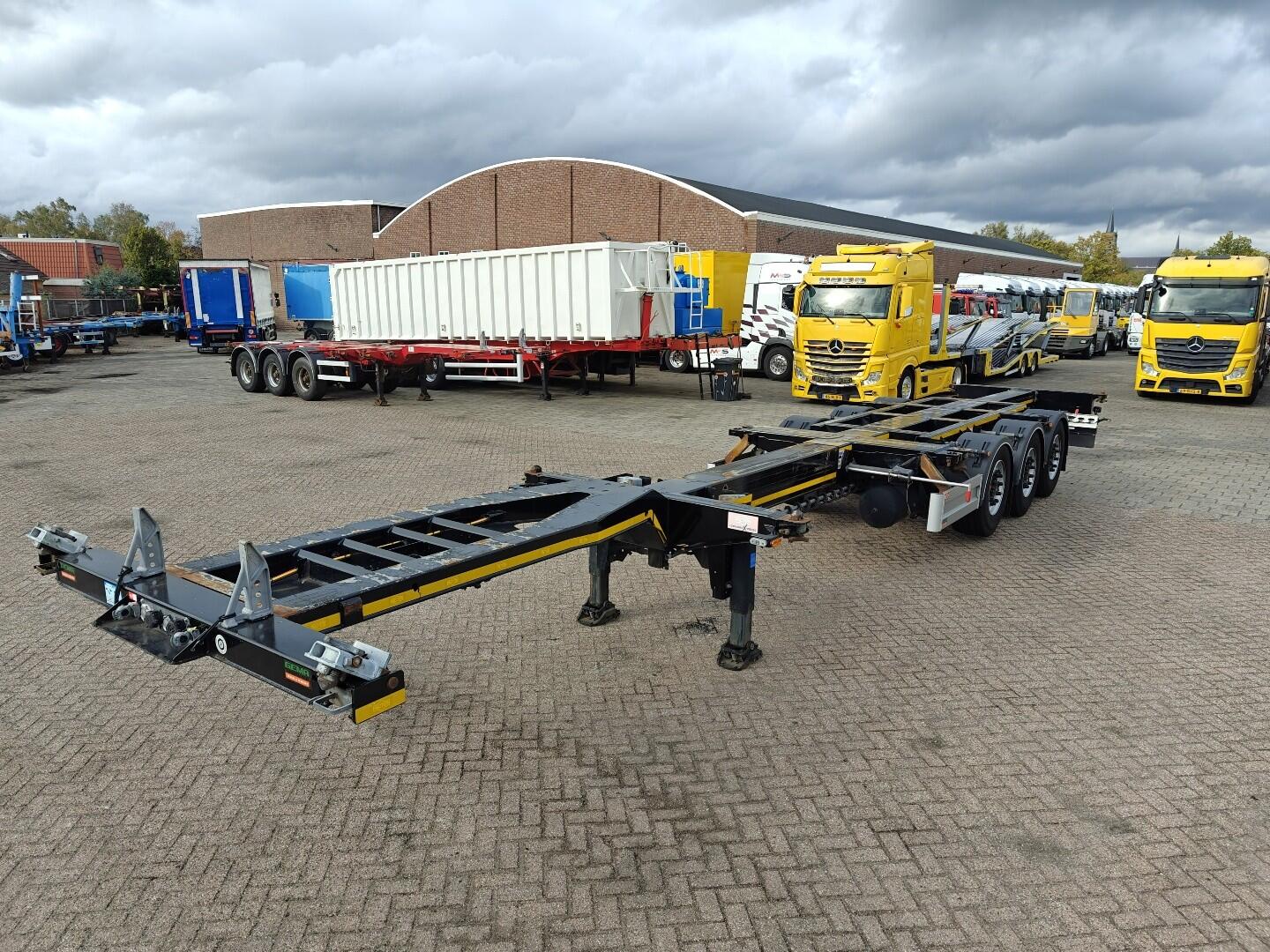 Pacton TXC343 3-Assen SAF - Schijfremmen - LiftAs - VasteKop - Alle Aansluitingen - 4740KG | Trailers | Containertransport