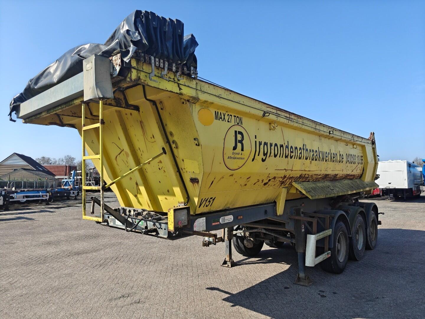 DMC OL 38 T - C 3 Assen BPW - Meiller Kipper Staal - StaalChassis -  Elektrisch Zeil - TrommelRemmen - 24m3 | Trailers | Kipper