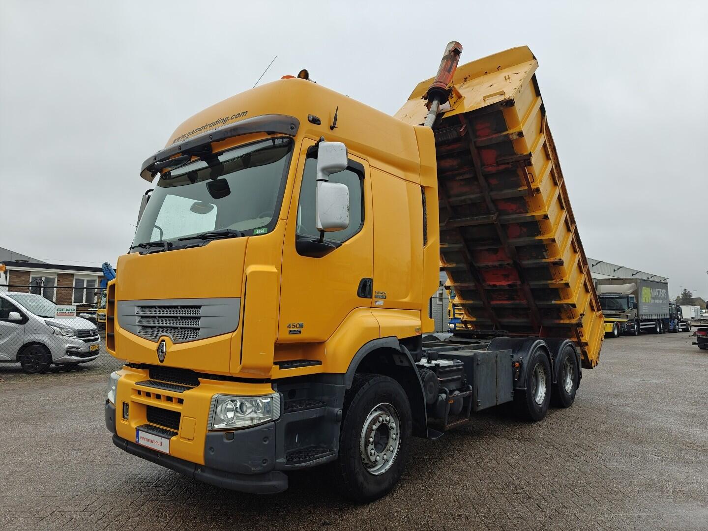 Renault Premium Lander 450 6x4 Slaapcab Euro5 - Kipper/Trekker - DubbelGebruik - Rockinger - 160.000km | Vrachtwagens | Kipper