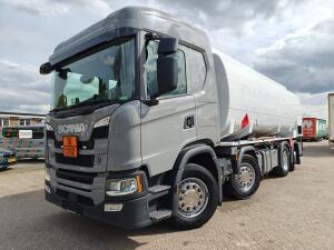 Scania G450 8x2/6 SlaapCabine Euro6C - HMK Fuel tank 24.125L - 5 Compartiments - ADR AT/FL - Vollucht