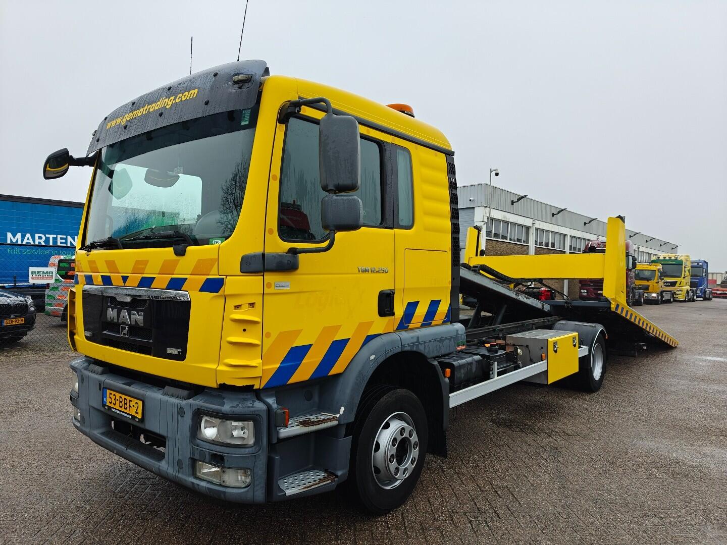 MAN TGM 12.250 4X2 BL SlaapCabine Euro5 - Falkom Fas 6000 + Lier 3.600 KG - Handgeschakeld | Vrachtwagens | Bergingswagen