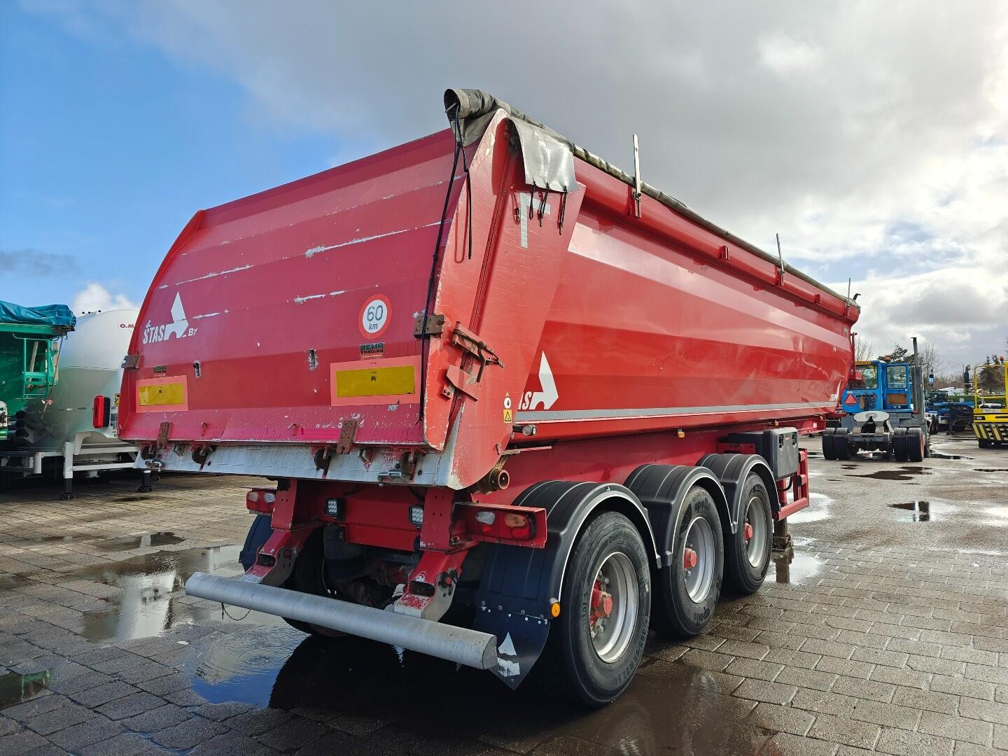 Stas S300CX 3-Assen BPW - 29m3 - Alu Chassis - Alu Kipper - Schijfremmen - LiftAs - NaLoopAs - 5500KG | Trailers | Kipper