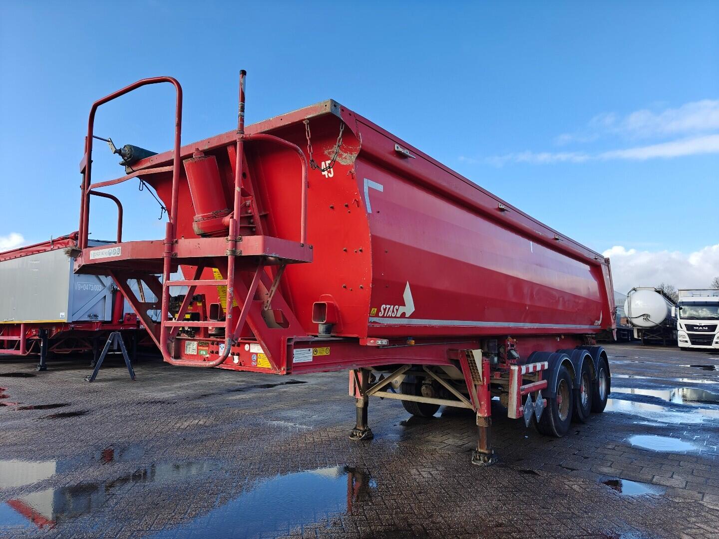Stas S300CX 3-Assen BPW - Kipper 28m3 - ALU/ALU - Schijfremmen - LiftAs - NaLoopAs - Teflon | Trailers | Kipper