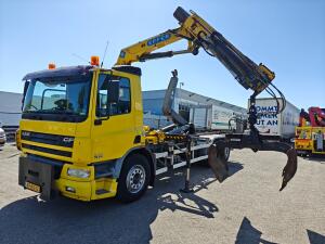 DAF CF 75.310 FAN 6x2/4 DagCabine Euro3  - 21T VDL Haakarmsysteem + Effer 120-2S + Rotator + Knijper - Handgeschakeld