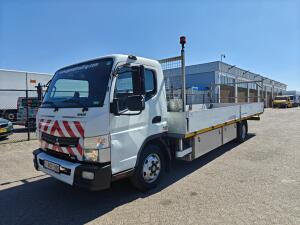 Fuso CANTER 9C18 DagCabine Euro6 - Open Laadbak 6,6m - Alu Borden -  Automaat