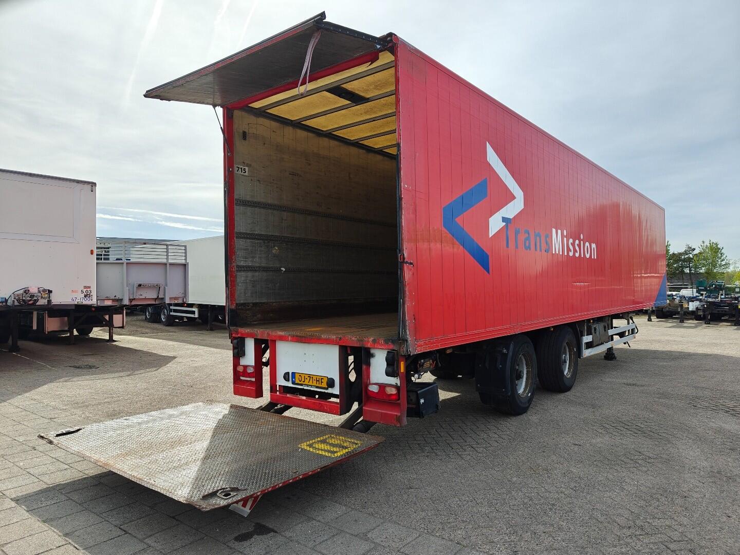Pacton T2-001 Gesloten AluminiumOpbouw 13.5m + Dhollandia 1500KG - HH Vloer - Tridec StuurAs - 2Assen BPW trommel | Trailers | Gesloten bak