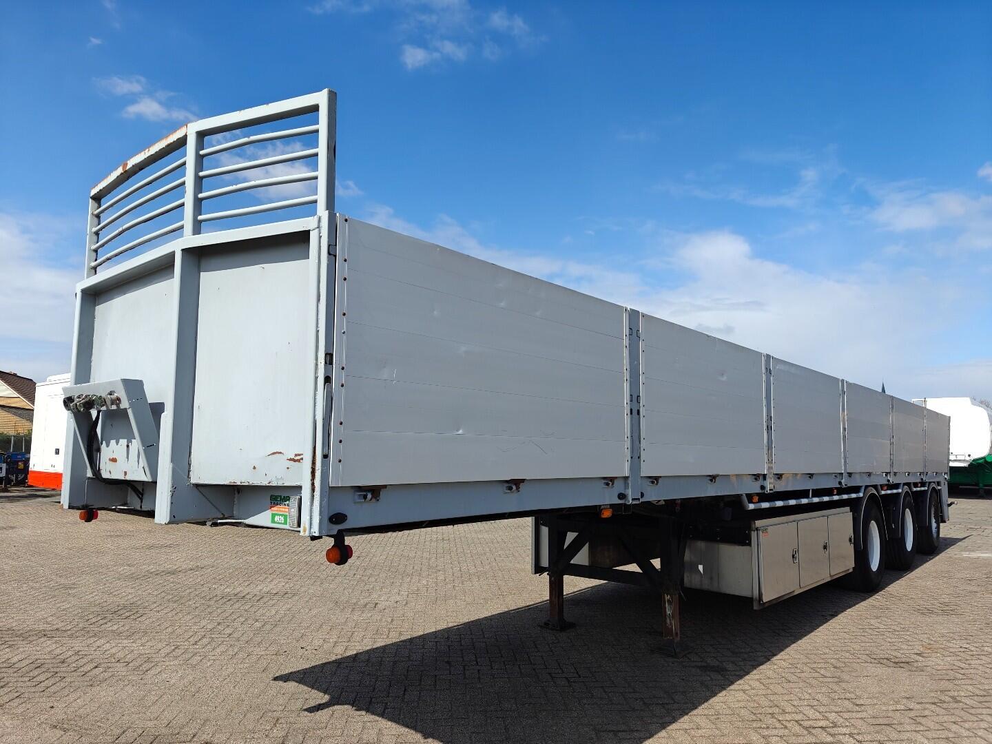 KWB P-473-STI-H 13.5m - Alu Borden - 2x StuurAs - HH Vloer - 1x LiftAs - KraanSpoor - 10T 3Assen SAF | Trailers | Open laadbak