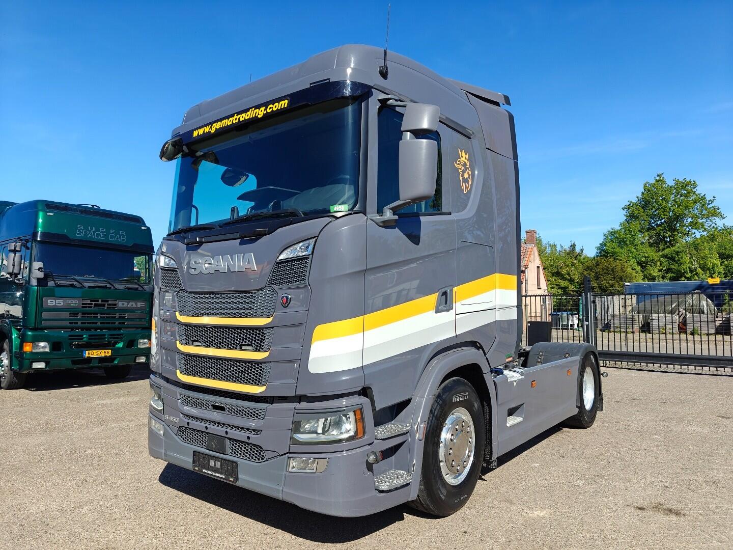 Scania S450 4x2 Sleeper Euro6C - Retarder - Hydrauliek - Vollucht - Alcoa - Navi - LeatherSeats | Trekkers | Standaard trekker
