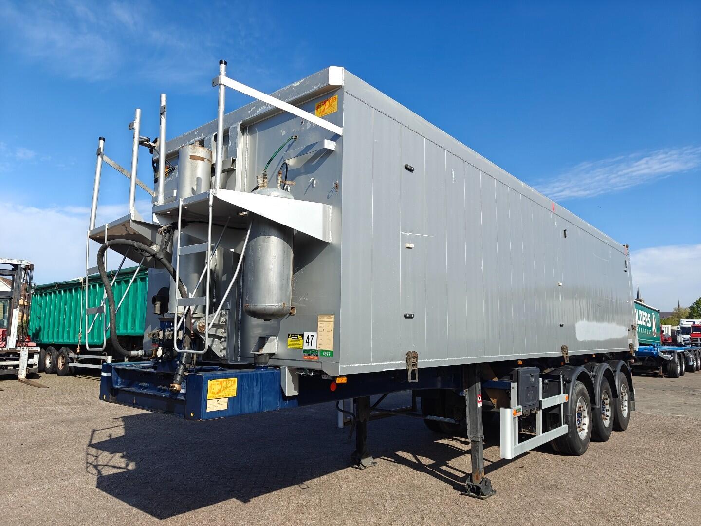 ATM OKA 17/27 Alu Tipper 43m3 - StaalChassis - LiftAs - 3 Assen Mercedes Schijfrem - 6200KG | Trailers | Kipper