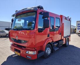 Renault MIDLUM 220.10 EXTRA LIGHT 4x2 Dubbelcab(6Pers) Euro5 - Ziegler AS06 LD2.000 HD400 S100 - Pomp Gedemonteerd - 04/2027 APK