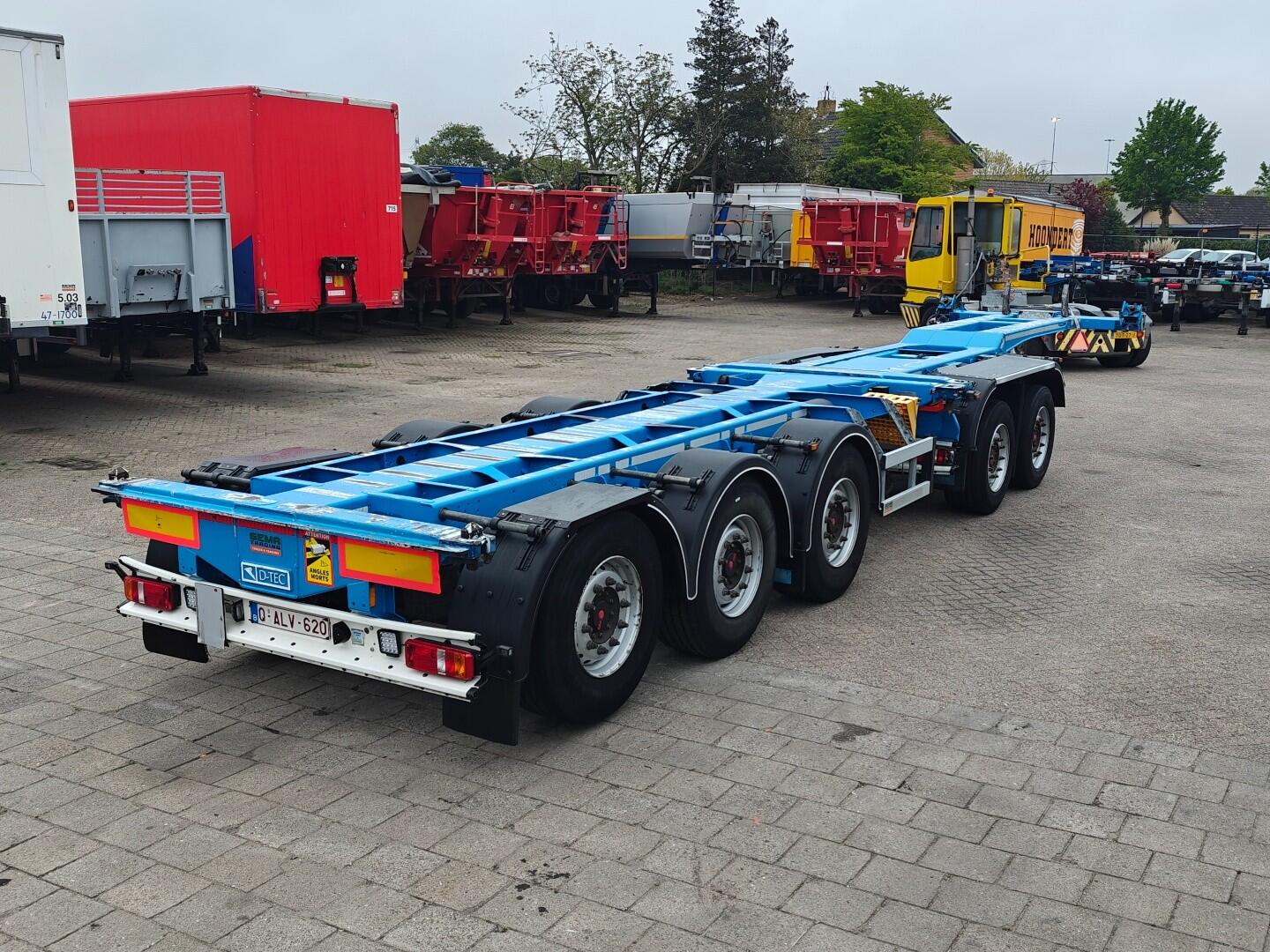 D-Tec Combitrailer S-Line CT-5 S-Line CT-F + S-Line CT-R - SAF Assen Schijf - 3x StuurAssen - 3x LiftAssen - Belgische Registratie - BREAKER | Trailers | Containertransport