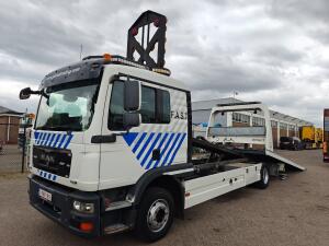 MAN TGM 12.250 4x2 SlaapCabine Euro5  - Falkom FAS5000 + 3000KG Bril + Lier - Afstandbediening - AHW Koppeling